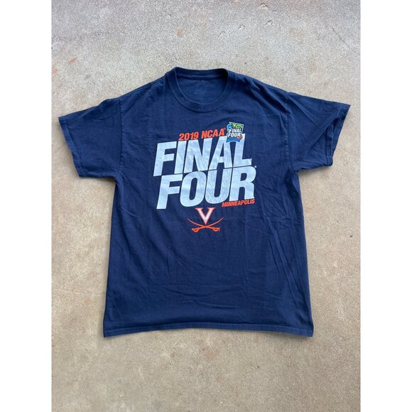 2019 NCAA UVA Cavaliers Final Four Minneapolis Navy T-Shirt S3 - Picture 1 of 5